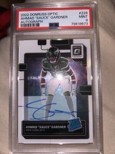 2022 donruss optic ahmad sauce gardner Rated Rookie /150  Auto