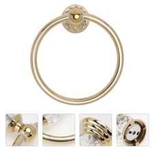 1Pc Retro Bathroom Wall Mount Towel Ring Golden Towel Rack Bathroom Accessories