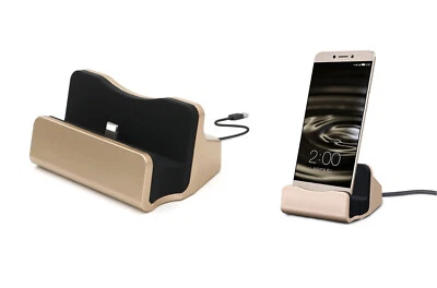 Desktop Charging Dock Station Cradle Charger For iPhone and USB Samsung Galaxy - Image 1 of 4