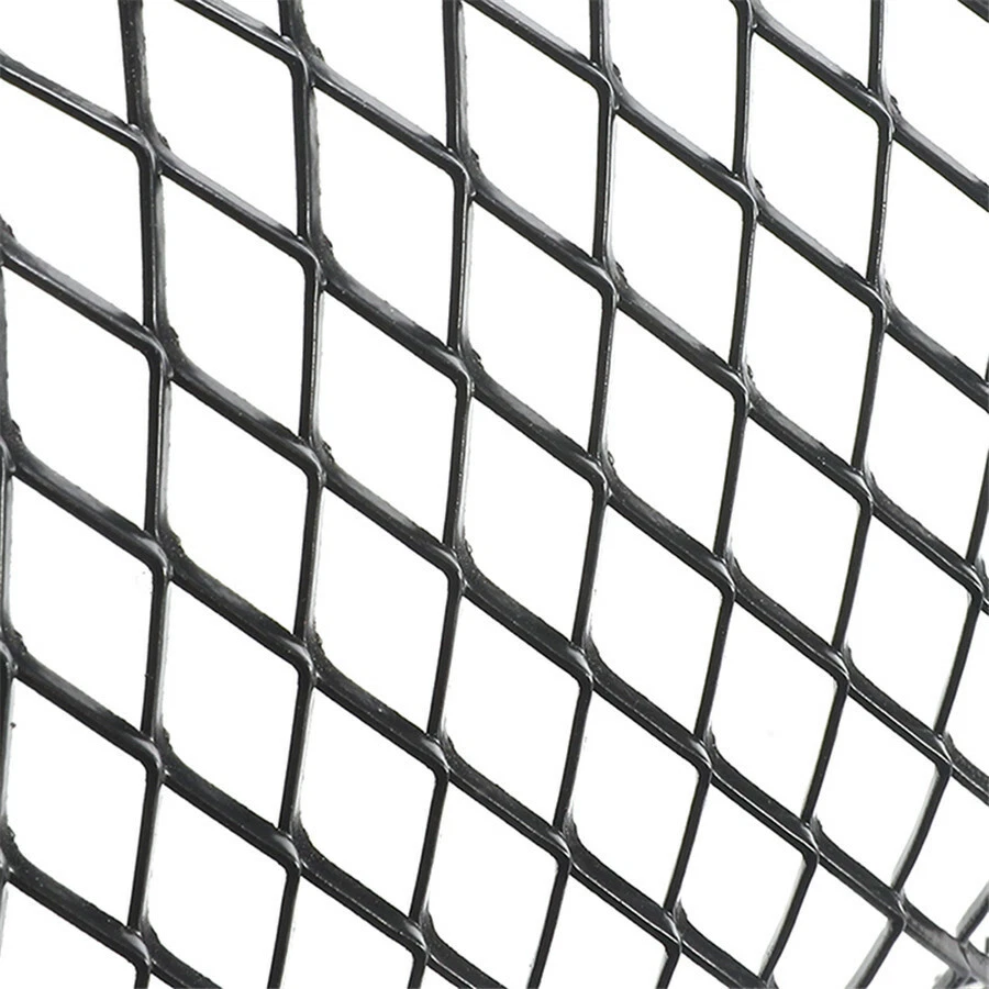 Parachoques delantero tipo rombo negro parachoques rejilla carrocería exterior coche red aluminio Foto 4 de 4