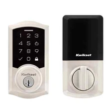 Kwikset SmartCode 270 Traditional Satin Nickel Touchpad Single Cylinder