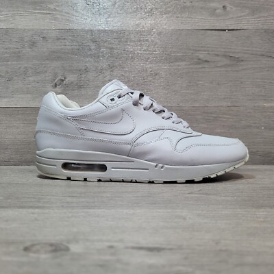 Nike Air Max 1 Essential Nike Id Mens Size 10 Triple Wolf Grey Gray Shoes 