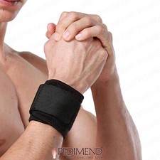 Verstellbare Handgelenkstütze Wickelklammer Sport Arthritis Sehne Verstauchung schwarz UK