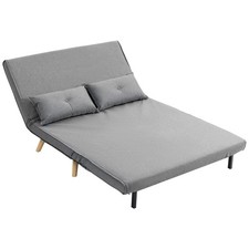 HOMCOM 2 Seater Sofa Bed, Click Clack Convertible Bed Settee Refurbished