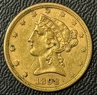 Beautiful 1898 AU Liberty Half Eagle Gold $5 Coin  (A328)