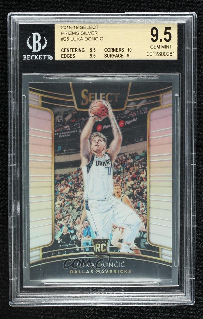 2018 Panini Select Concourse Silver Prizm Luka Doncic #25 BGS 9.5 GEM MINT 9l4