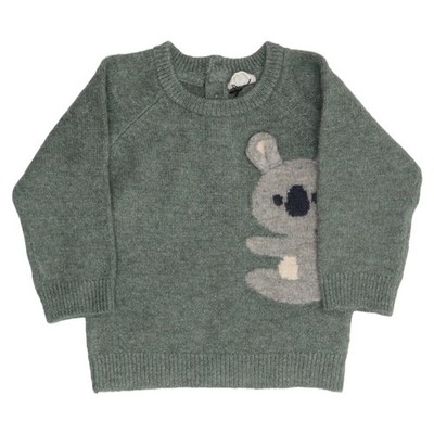 Jack & Milly, Strickpullover, Größe: 80, Grün/Grau, Sonstiges #8Q9