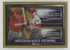 2017 Bowman Draft Gold Refractor 35/50 Adam Haseley Spencer Howard #RV-PHI fm0