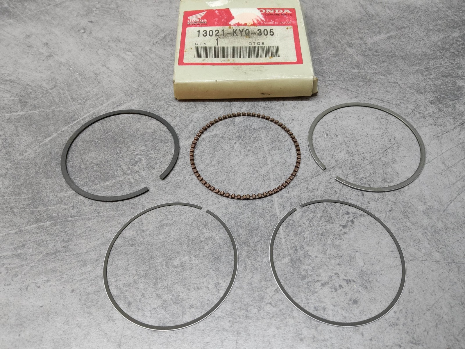 Jeu segments 0.25 CG125 résout la perte de puissance Honda 13021-KY0-305