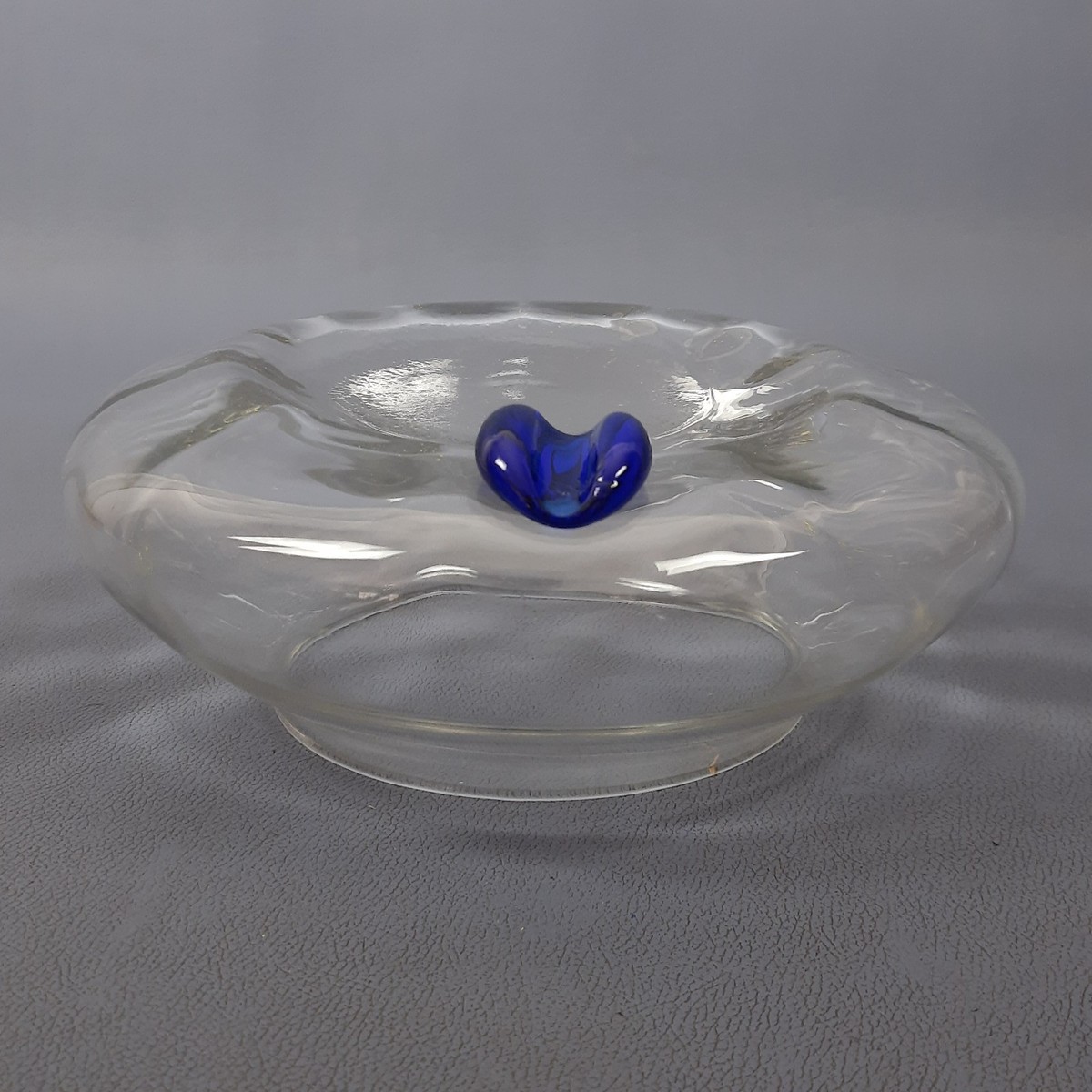 Murano Glass Ashtray Transparent Blue Modern Design Italy 1970s | eBay