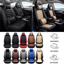 For Honda Crv Cr-v Car Seat Covers Leather Front Rear 5-seat Covers Full Set