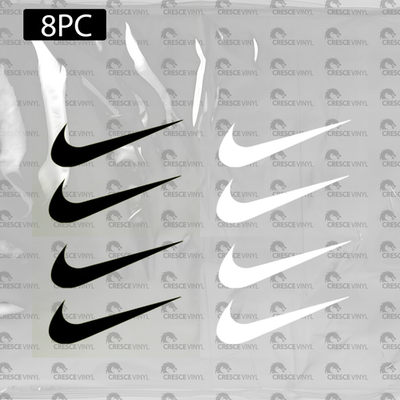 #ad Nike swoosh Heat Transfer Set 🔥 Iron On IHTV 8pcs Black and White $7.00
