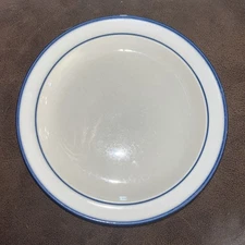Elegance II Collection Mariner Blue Stoneware Saucer/Bread Plates 6.5" Lot of 4