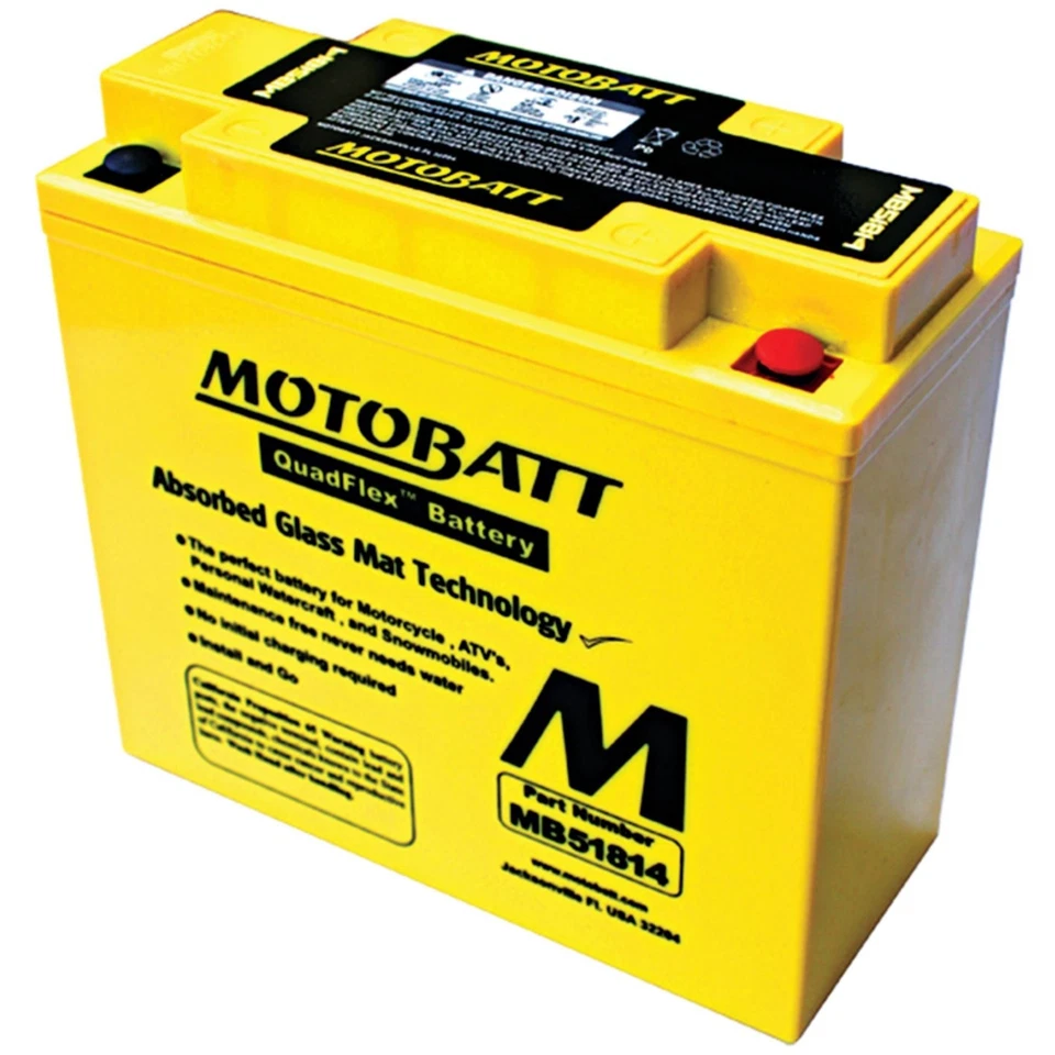 Motobatt Battery For BMW R50/5 500cc 70-73 51814 51913 YT19BL-BS MB51814 — 第 4/4 张图片