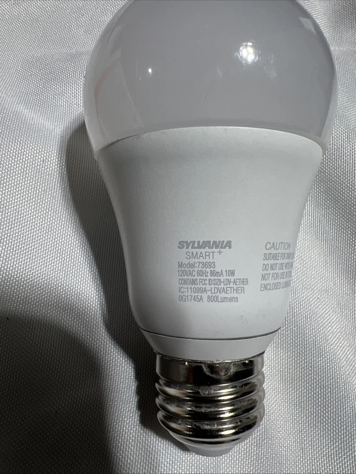 SYLVANIA SMART+ Light Bulb A19 LED ZigBee Full Color Adjustable White 4 Pack - Image 3 of 4