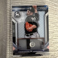 2016 Topps Strata Clearly Authentic Relics #/50 Jose Fernandez #CAR-JF