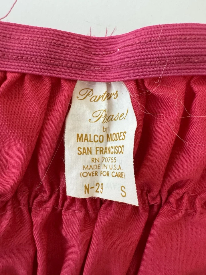 De Colección Hot Pink Partners Please Malco Modes Petti-Pants Bloomers Talla S Foto 3 de 4