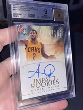 Kyrie Irving 2012-13 Panini Intrigue Impact Rookie Auto /99 BGS 9 Auto 9