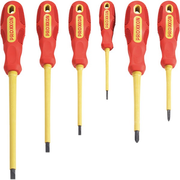 Proxxon Industrial Flex-Dot VDE Slotted/Phillips Screwdriver Set - 6 Piece