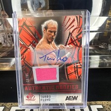 Upper Deck 2025 SP Game Used AEW Turbo Floyd Auto Memorabilia Rookie Card #82/35