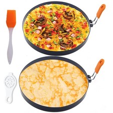 Large 8 In Omelette Ring, Round Non-Stick Pancake Egg Mold, Easy Breakfast Tool
