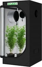 zazzy Grow Tent 3x3 FT, 36"x36"x72" Plant Growing 36x36x72, Black 