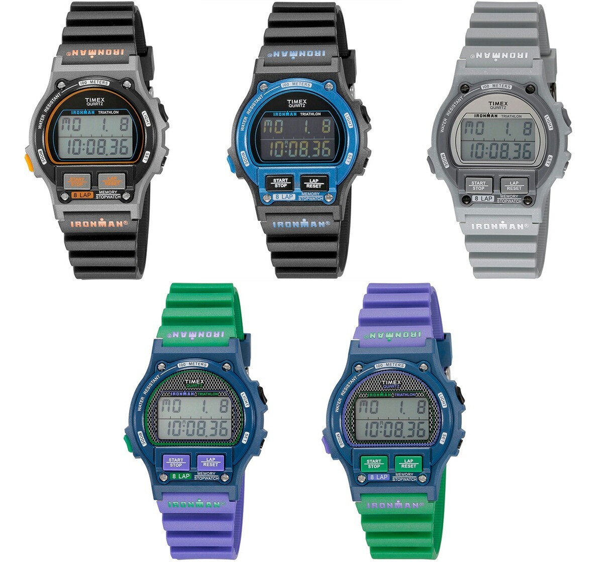 TIMEX アイアンマン 8ラップ 1986OG TIMEX IRONMAN 8 LAP 1986 OG Men Wrist Watch TW5M54 5 Color Reprint
