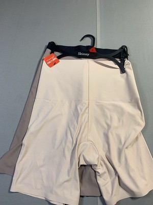Skinnygirl 3 pk Large Laser Shaping Shorts High Waist Tummy Thigh Slimmer NEW S