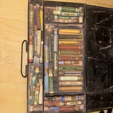 Vintage Lot Of  47 China Paint pigment powder for glass porcelain mirrors etc