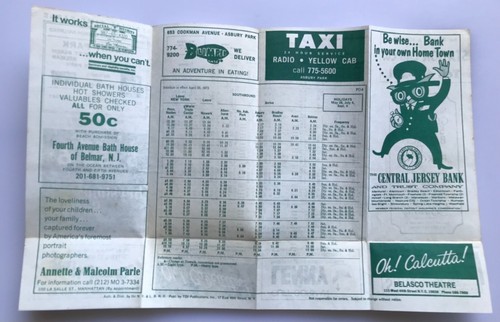 1969 - 1970s Penn Central Railroad Timetable Lot SEPTA Turboliners Vintage - Picture 4 of 5