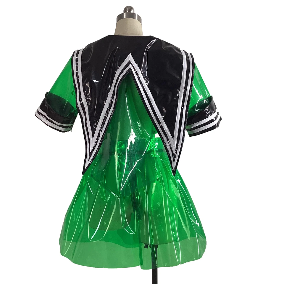 Женщин Sexy прозрачный ПВХ JK костюм моряка наряд японский ученик девочек школьная форма - Изображение 2 из 3