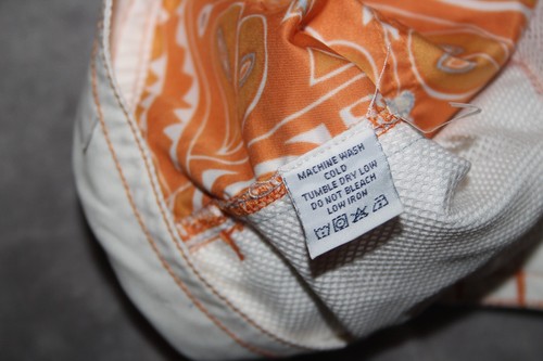 REYN SPOONER Men's 32 All Polyester Orange & White Swim Trunks Drawstring - Picture 7 of 10