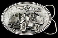 Halliburton Pumper Truck Vintage Belt Buckle