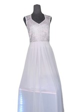 Sylviey Women Size 2 Dusty Rose Chiffon And Lace Dress Formal Prom