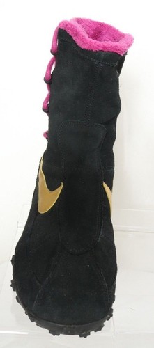 Nike Sakami Black Side Lace-Up Waffle Boot 314552-072 Girls 6.5 Y Women's US 8.5 - Picture 5 of 9