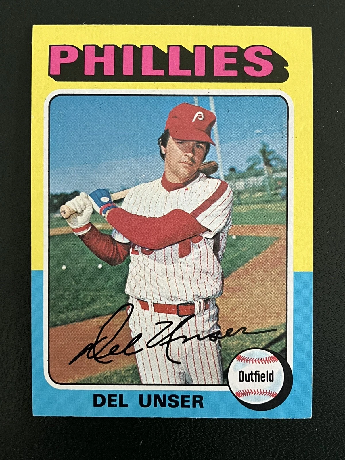 1975 TOPPS MINI HIGH GRADE SET BREAK - DEL UNSER - CARD #138 -PHILLIES - NM-MINT