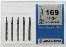 Dental Diamond Burs, Standard Grit Multi-Use, 5 Pcs/Pk [169TF-S41]