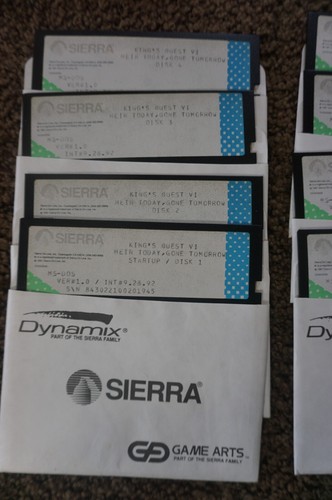Vintage King's Quest VI Heir Today, Gone Tomorrow 5.25 HD MS-DOS PC Sierra Set - Picture 8 of 11