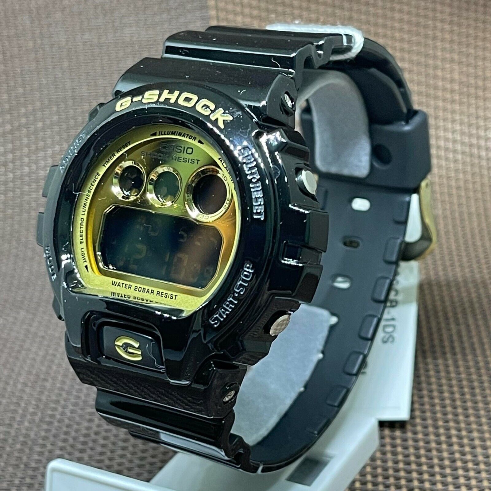 Casio G-Shock DW-6900CB-1D Gold Glitter Face Black Digital Fashion Men's  Watch