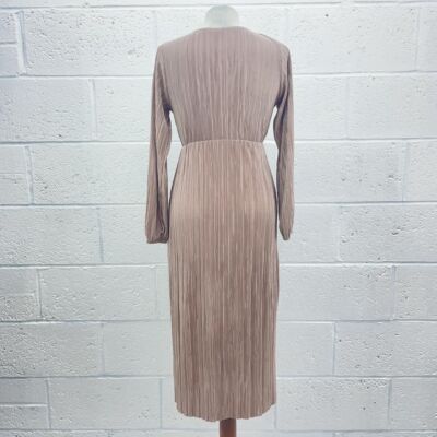 boohoo brown maxi dress Chocolate boohoo Cotton Poplin Ruched Tie Waist Detail Maxi Dress