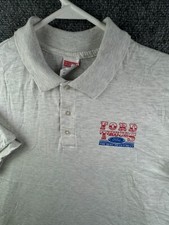 VTG Ford Trucks The Best Never Rest Polo Shirt Gray 2XL USA Made Hartwell Men