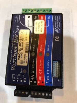Continental Control Systems WattNode BACnet  WNC-3D-480-BN