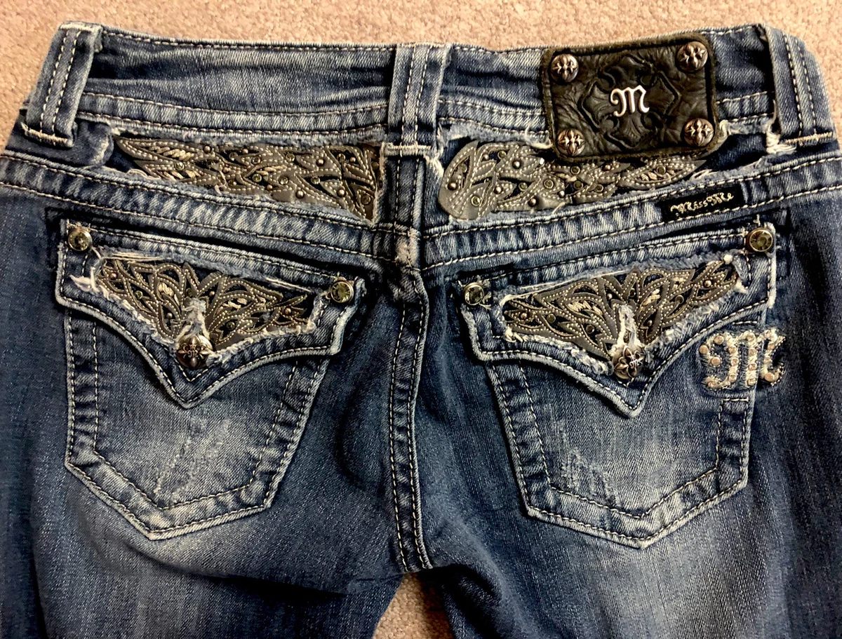 Miss Me Dark Wash Bootcut Jeans Women s Size 28 JE5642BL