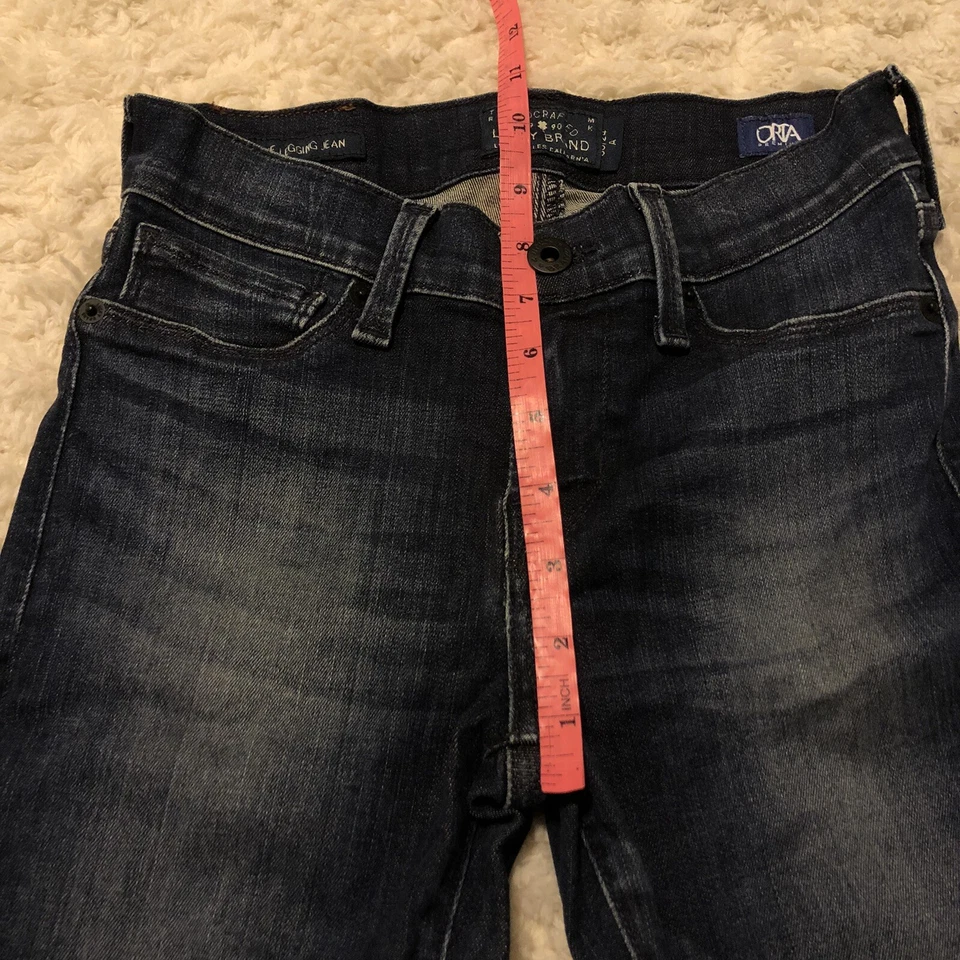 Pantalones de mezclilla Lucky Brand para mujer talla 00/24 Brooke Orta premium azul ajustados Foto 4 de 4