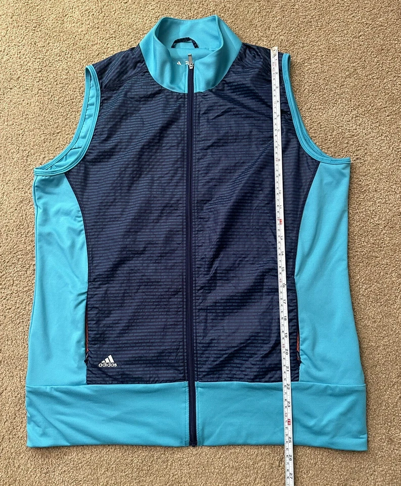 Adidas Golf Vest Womens Large Purple Polyester Full Zip Comfort Activewear Coat - Image 4 of 4