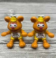 Vintage- 2 Sitting Fozzie Bear Muppet Babies-McDonald's Happy Meal Toy
