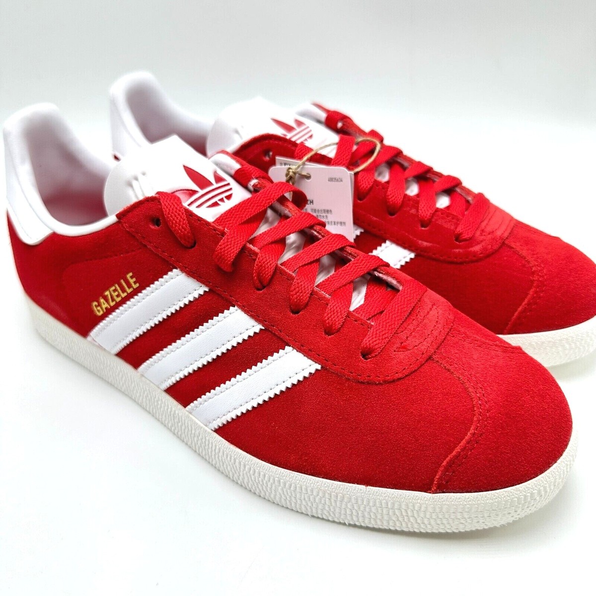 ADIDAS Originals Gazelle 'Scarlet White' JI1534 Men's sz 5