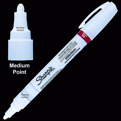 White Sharpie Oil Based Paint Marker 35558, Medium Point