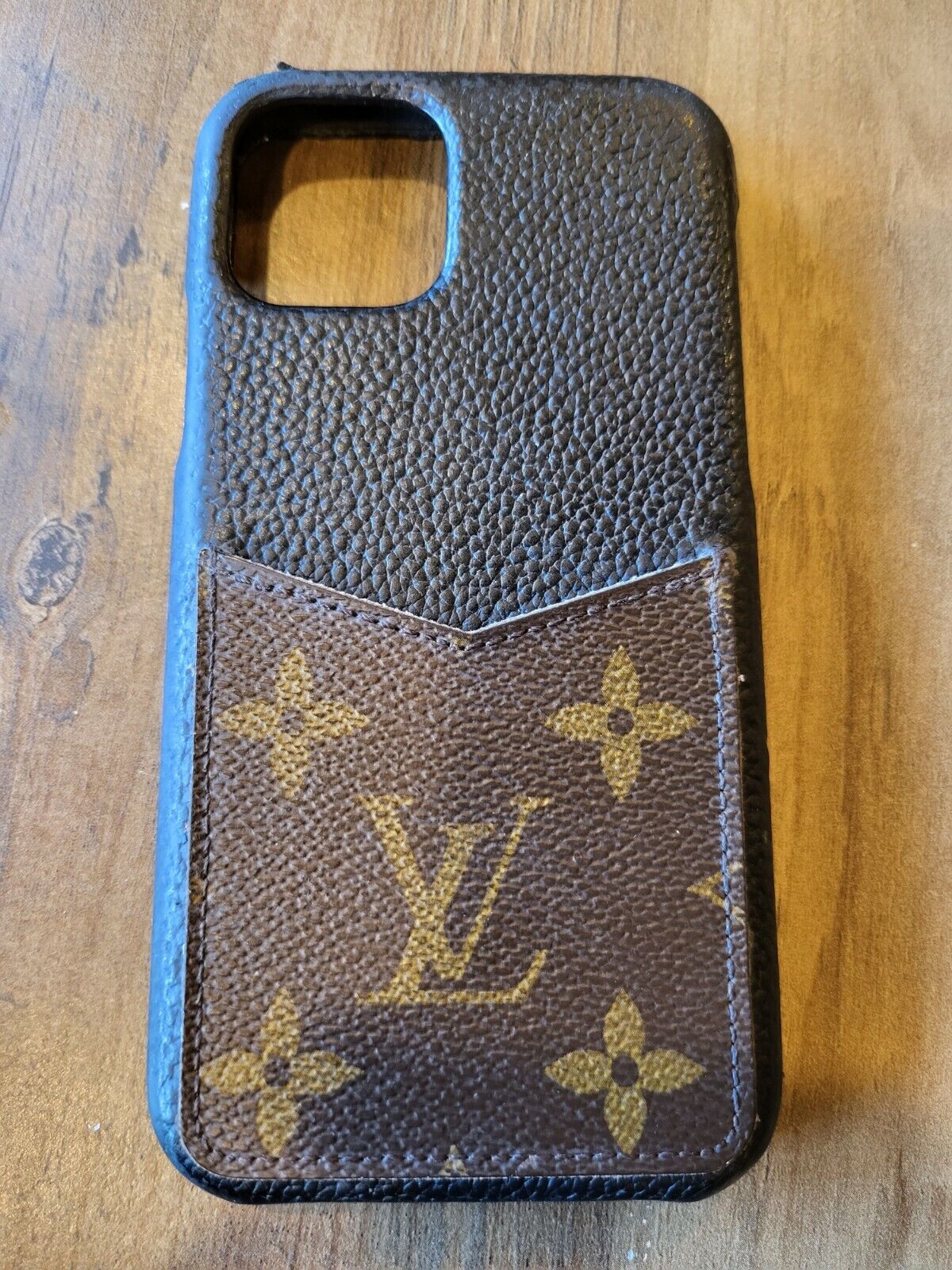 LUXURY LV LOUIS VUITTON PHONE CASE WITH CARD POCKET FOR IPHONE 11