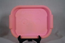 RARE VINTAGE 1992 FISHER PRICE PRETEND PLAY FOOD PINK SERVING TRAY 8.5" X 6.5"